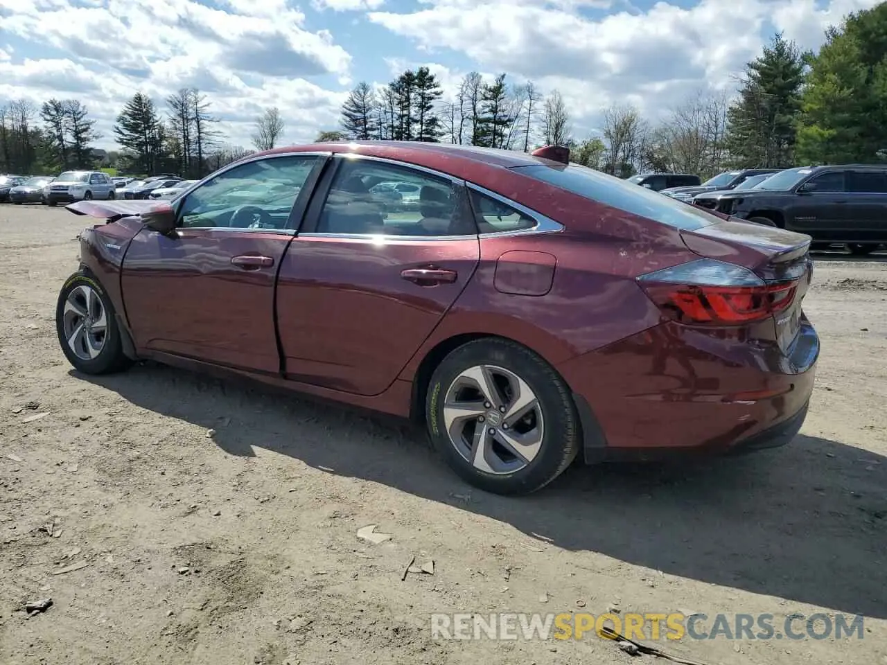 2 Photograph of a damaged car 19XZE4F50KE021699 HONDA INSIGHT 2019