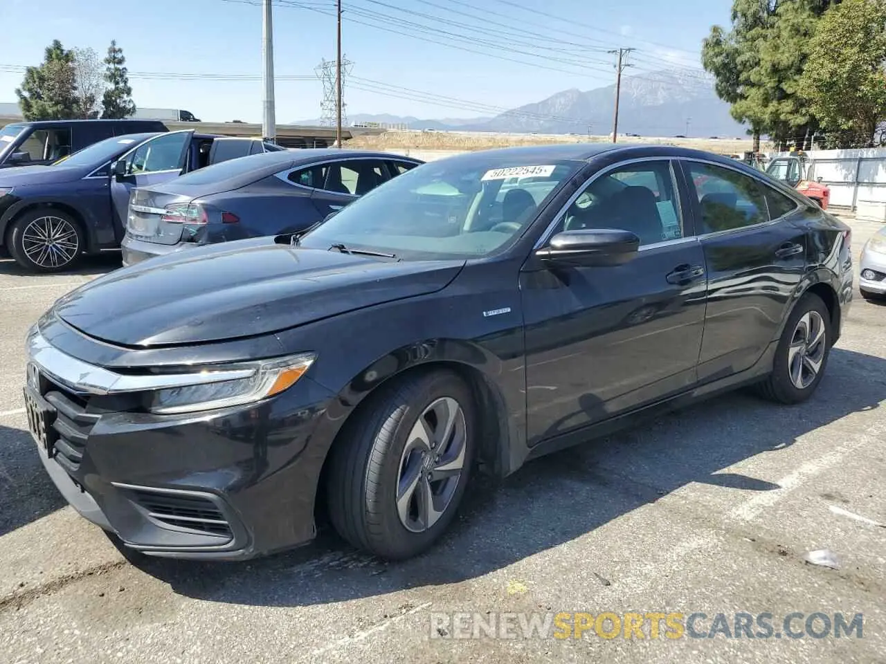 1 Photograph of a damaged car 19XZE4F50KE026174 HONDA INSIGHT 2019