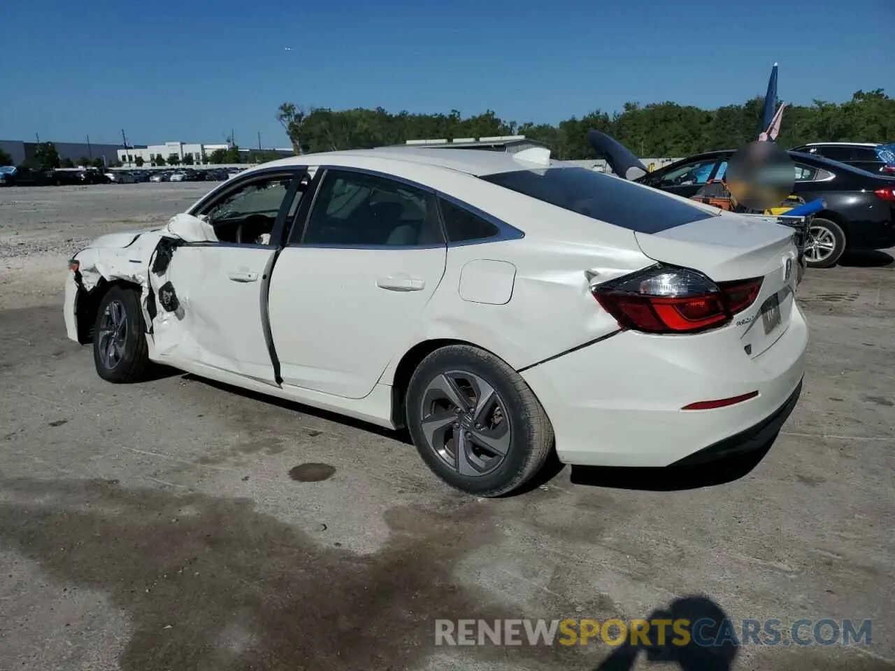 2 Photograph of a damaged car 19XZE4F51KE027933 HONDA INSIGHT 2019