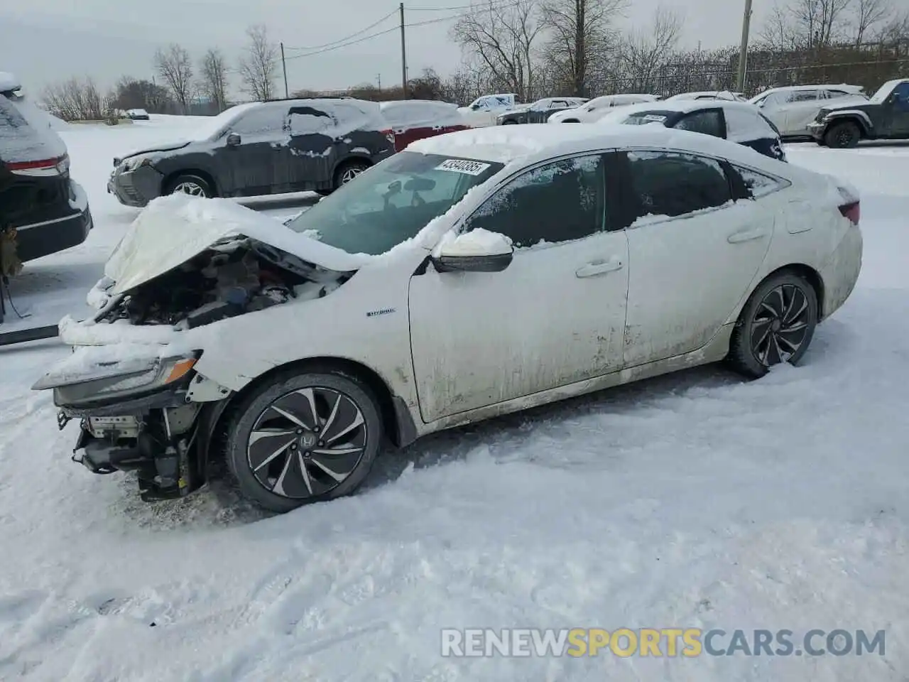 1 Photograph of a damaged car 19XZE4F51KE400579 HONDA INSIGHT 2019