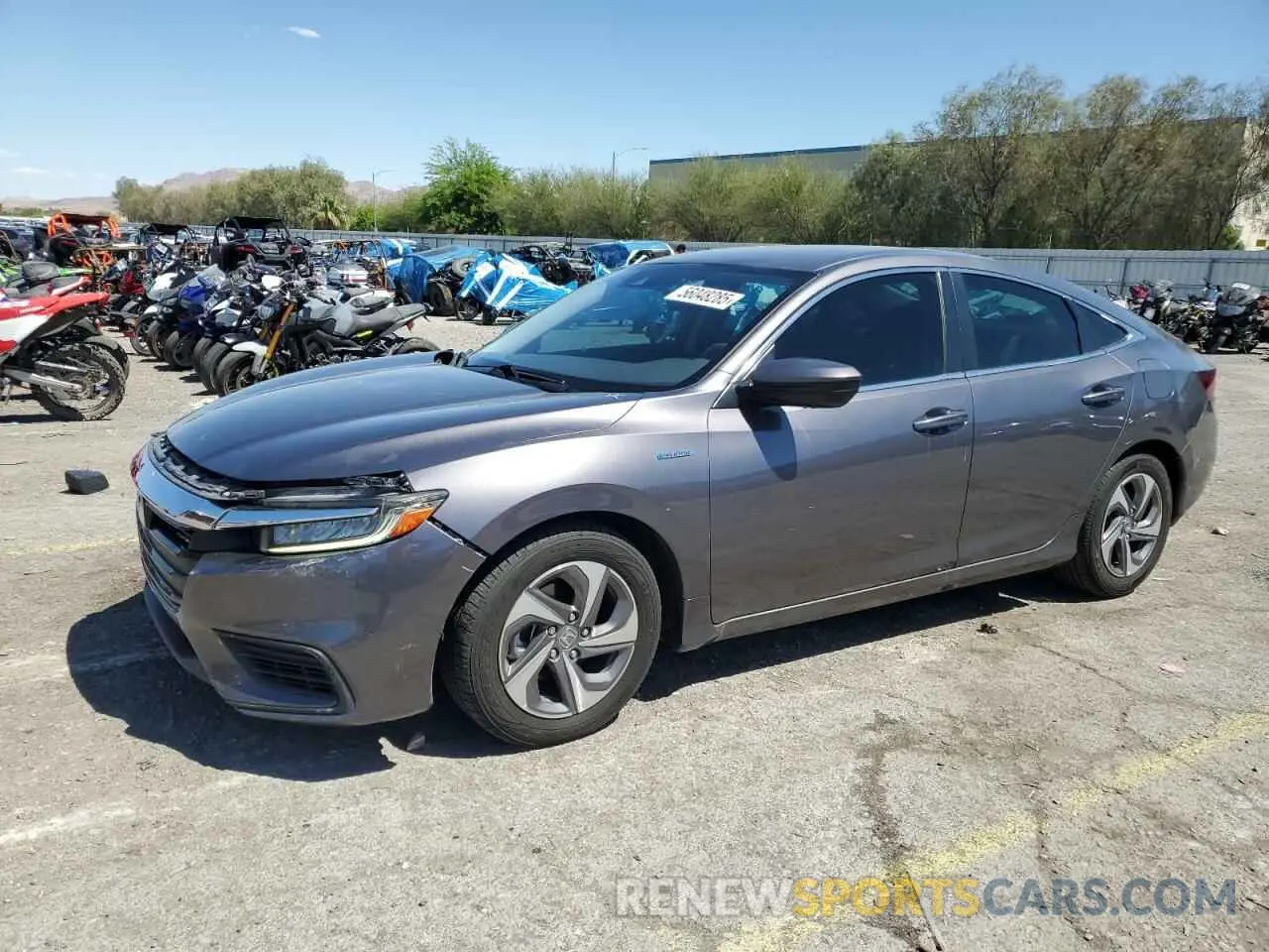 1 Photograph of a damaged car 19XZE4F52KE033983 HONDA INSIGHT 2019