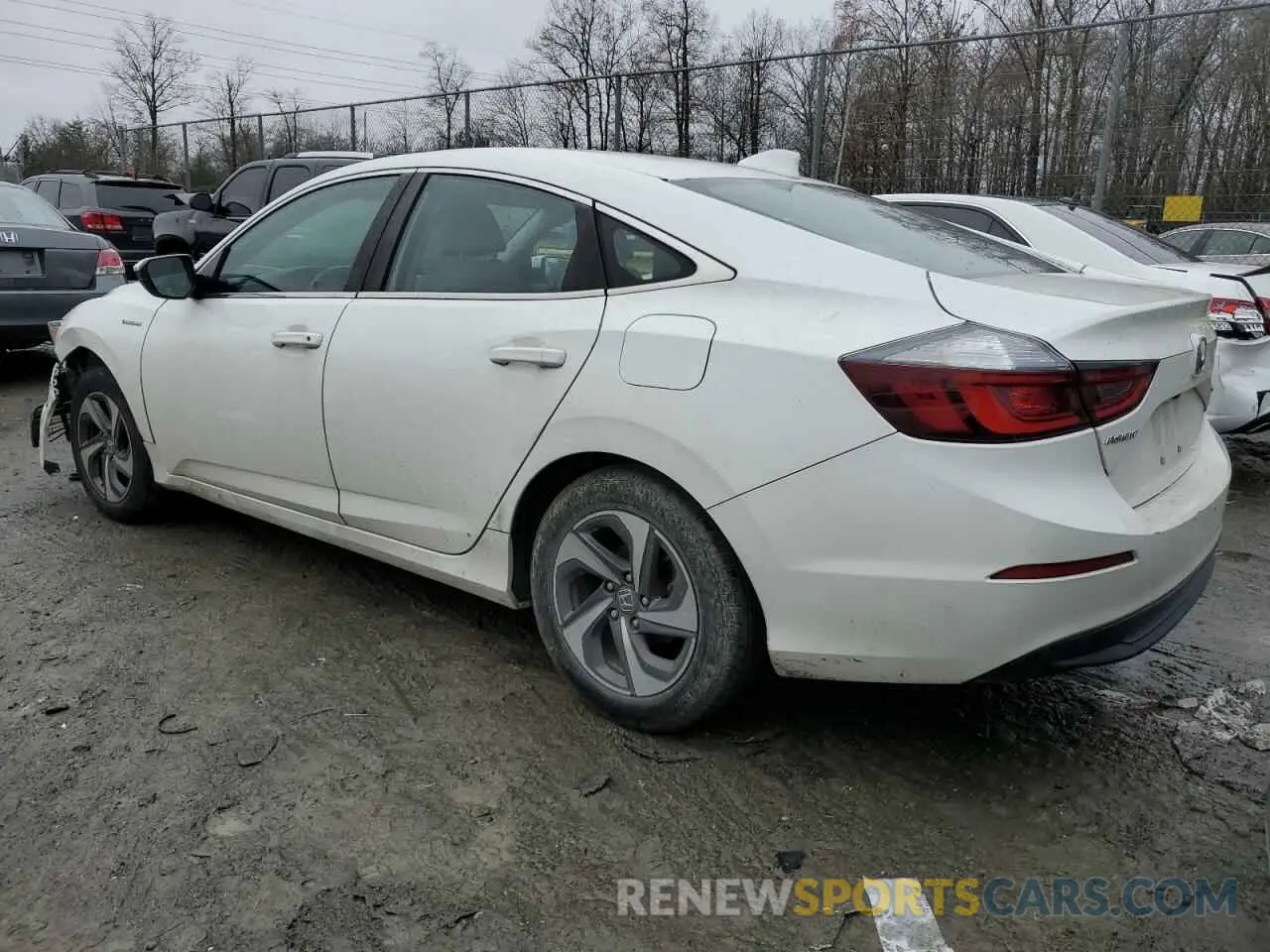 2 Photograph of a damaged car 19XZE4F53KE005089 HONDA INSIGHT 2019