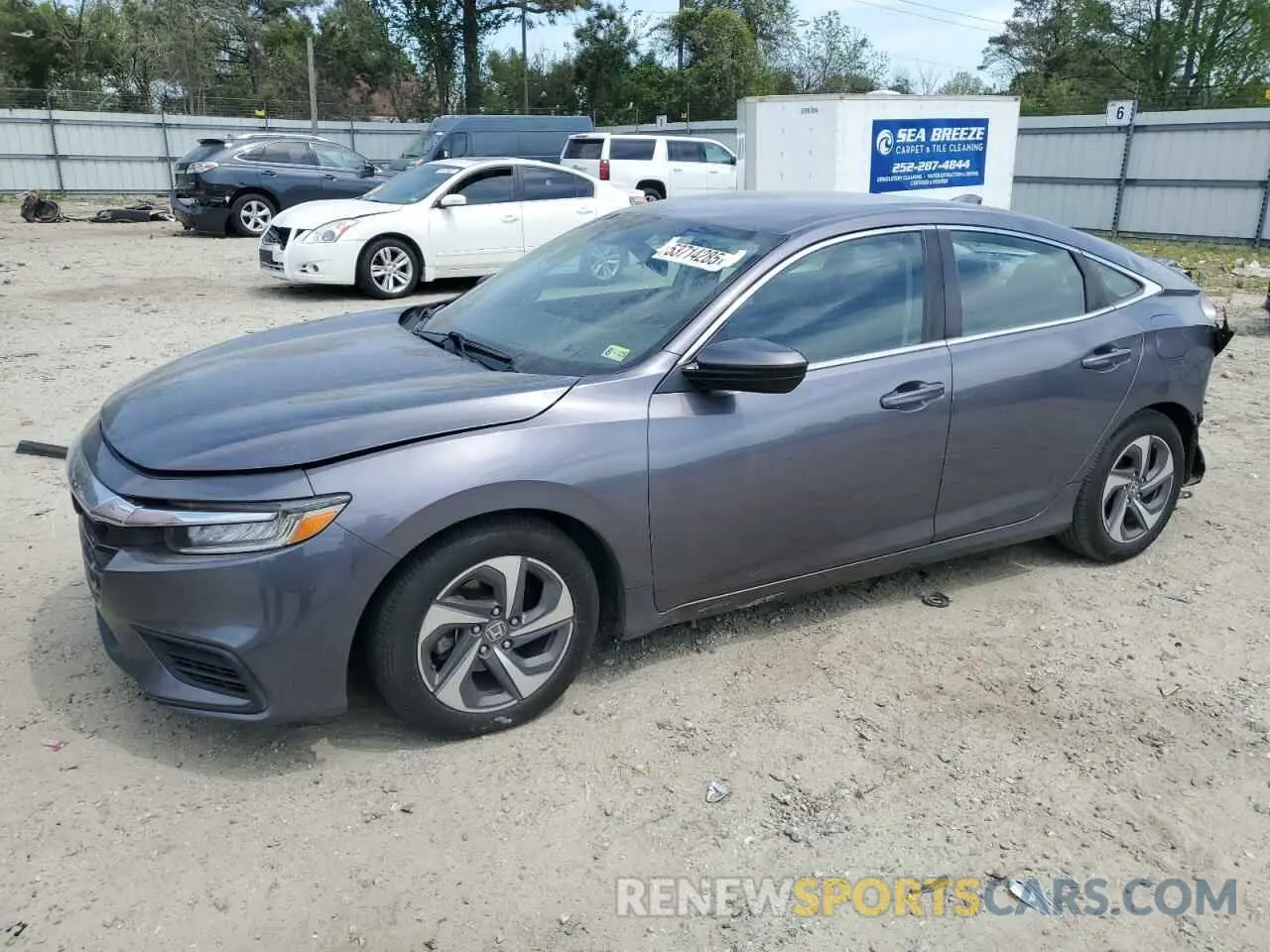 1 Photograph of a damaged car 19XZE4F54KE008079 HONDA INSIGHT 2019