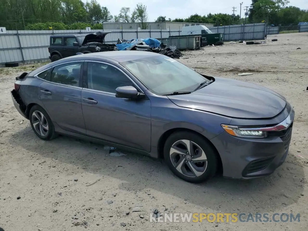 4 Photograph of a damaged car 19XZE4F54KE008079 HONDA INSIGHT 2019