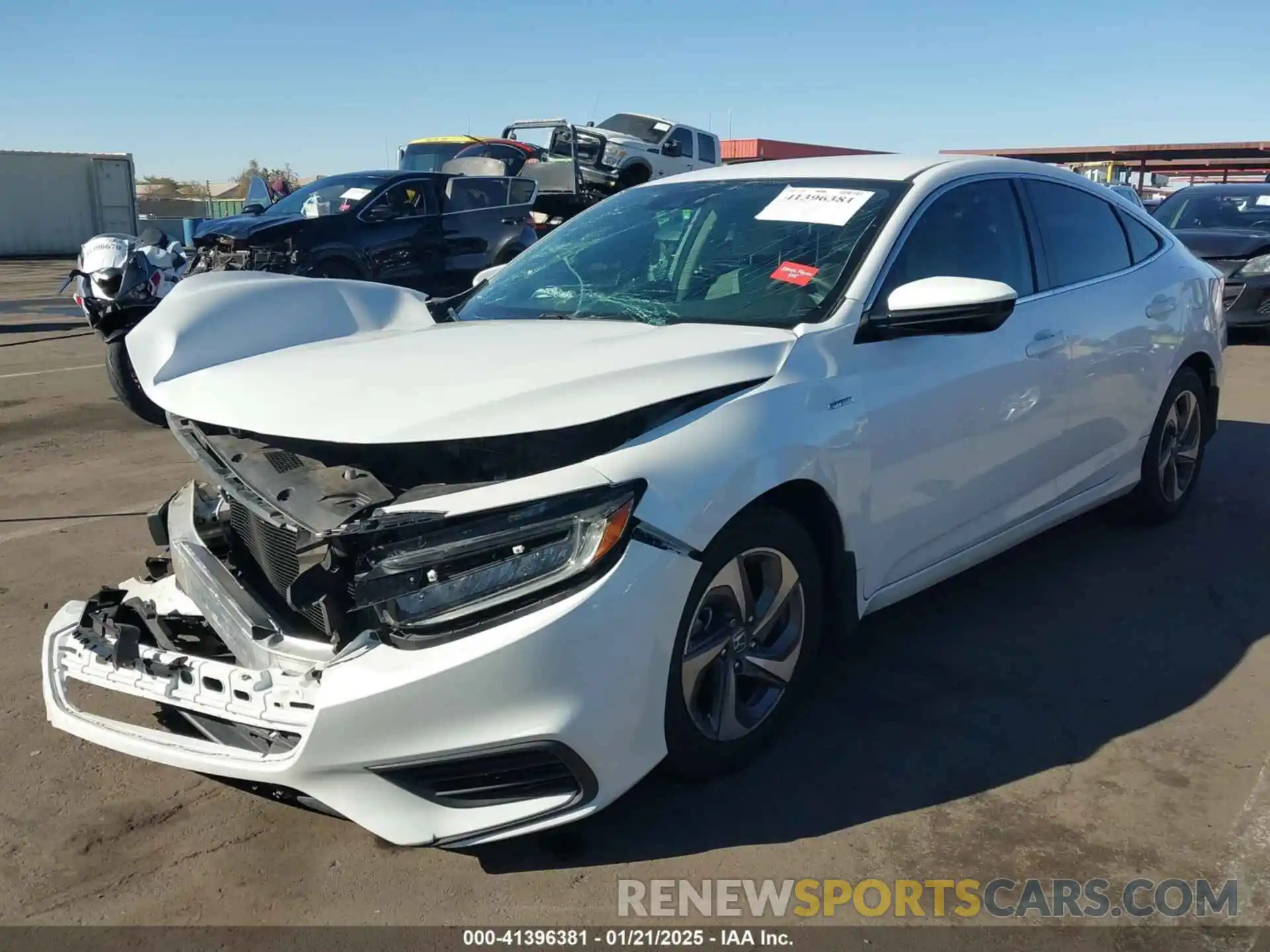 2 Photograph of a damaged car 19XZE4F54KE022533 HONDA INSIGHT 2019