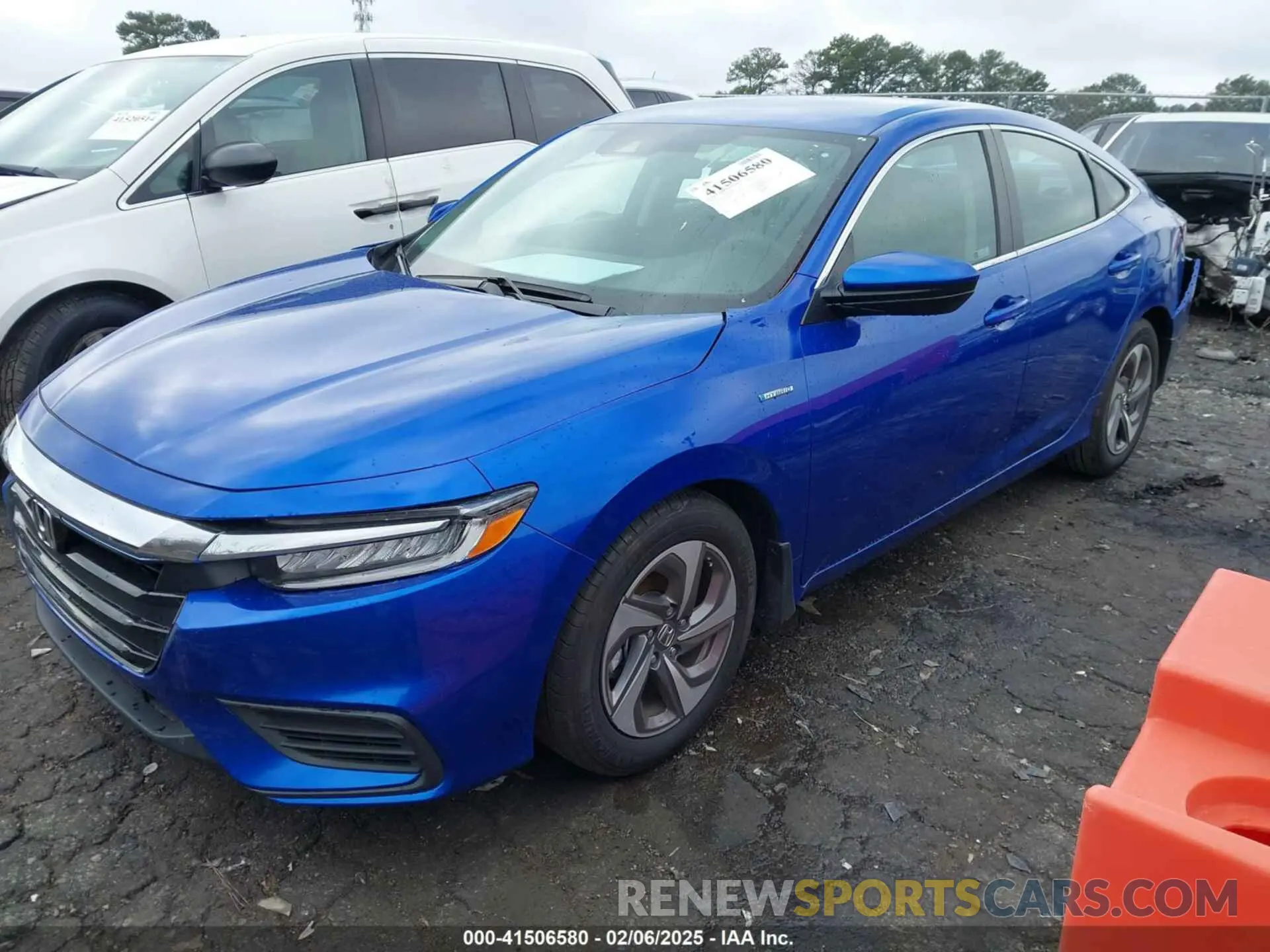 2 Photograph of a damaged car 19XZE4F54KE025545 HONDA INSIGHT 2019