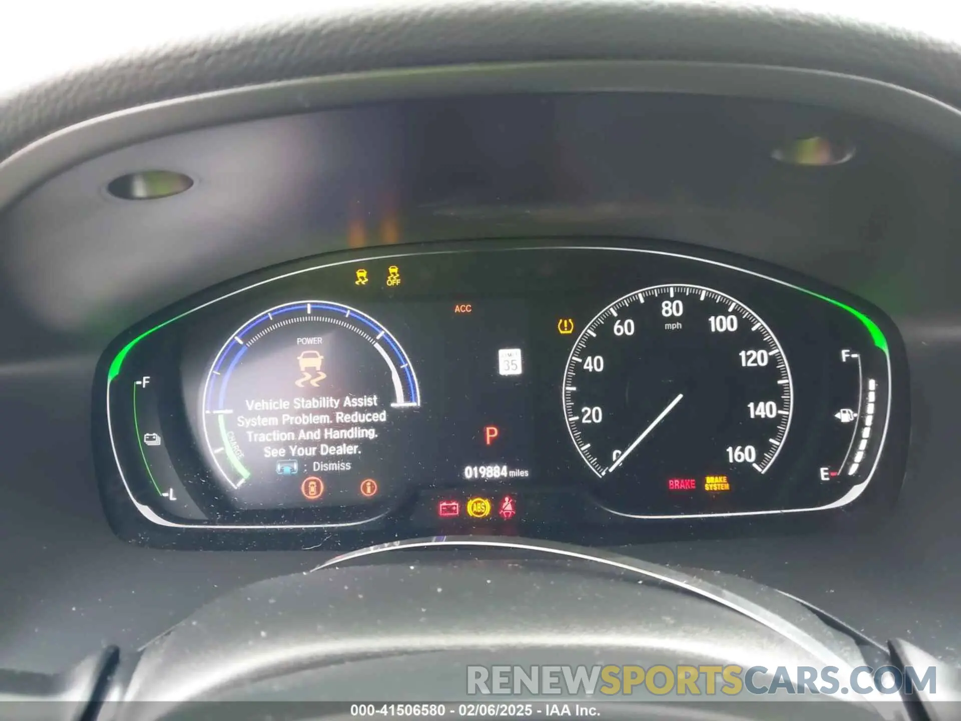 7 Photograph of a damaged car 19XZE4F54KE025545 HONDA INSIGHT 2019