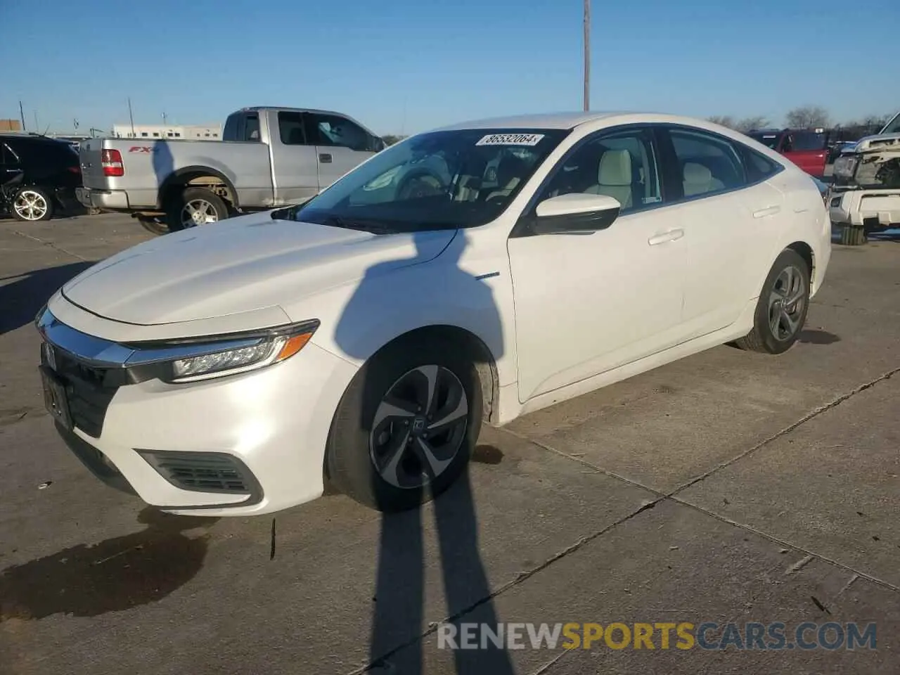 1 Photograph of a damaged car 19XZE4F55KE028941 HONDA INSIGHT 2019