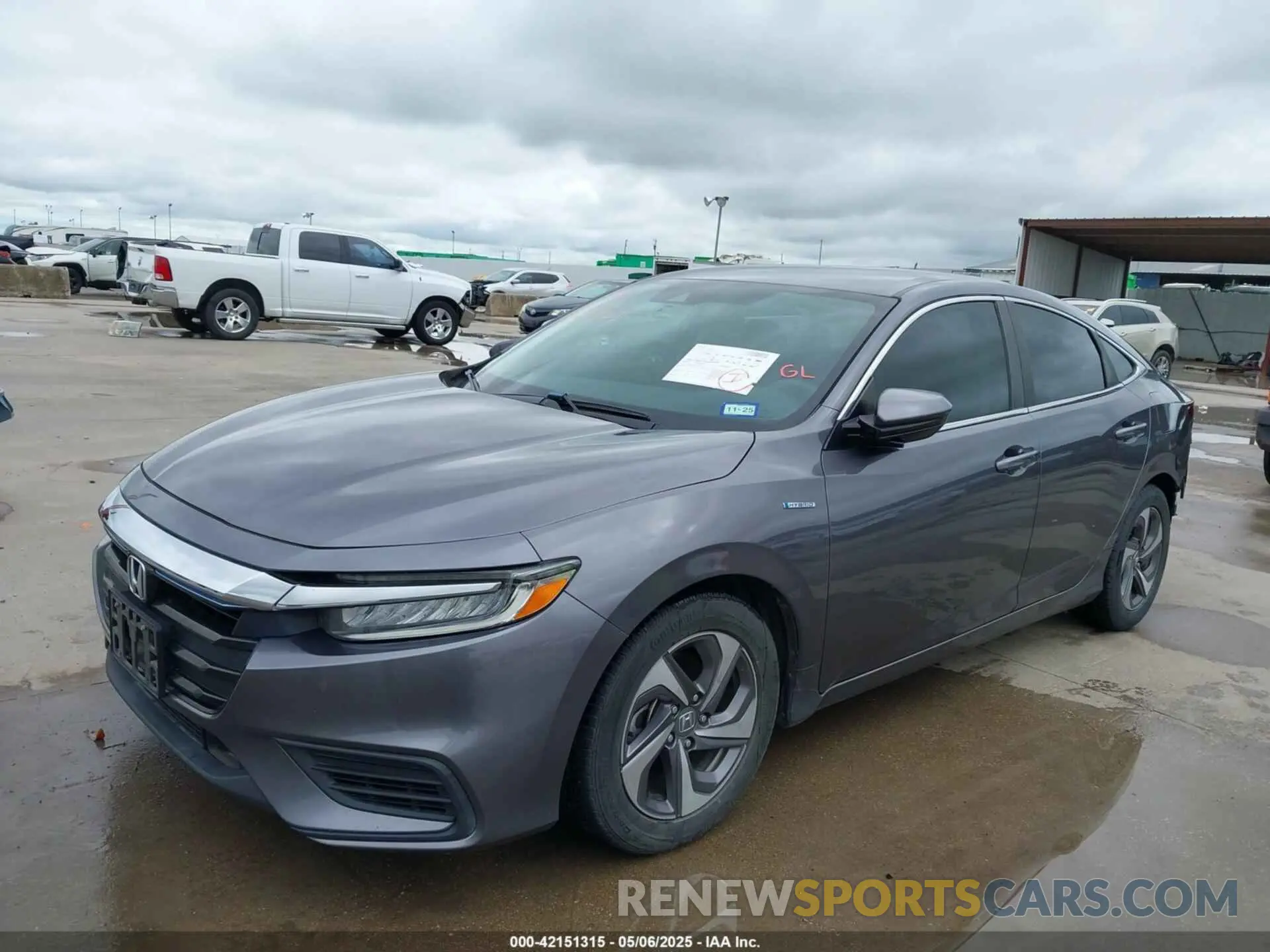 2 Photograph of a damaged car 19XZE4F56KE025837 HONDA INSIGHT 2019