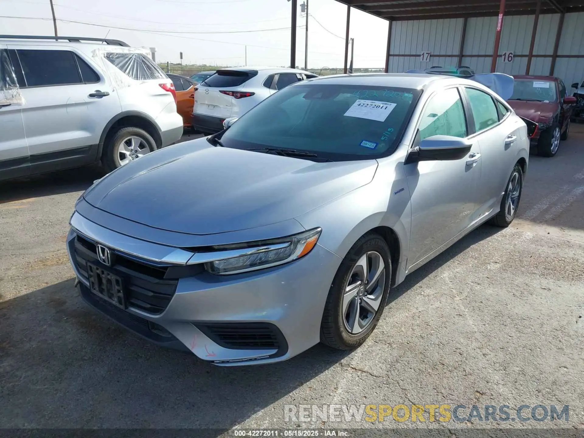 2 Photograph of a damaged car 19XZE4F57KE018251 HONDA INSIGHT 2019