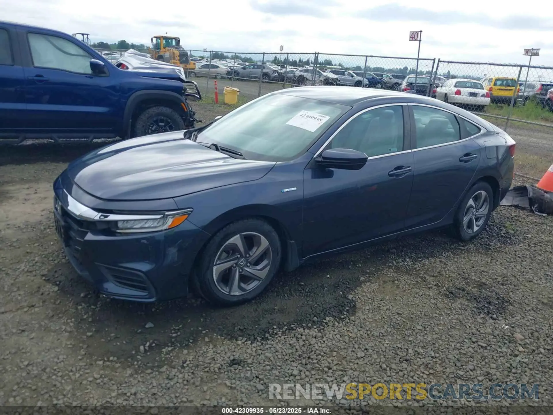 2 Photograph of a damaged car 19XZE4F57KE031887 HONDA INSIGHT 2019