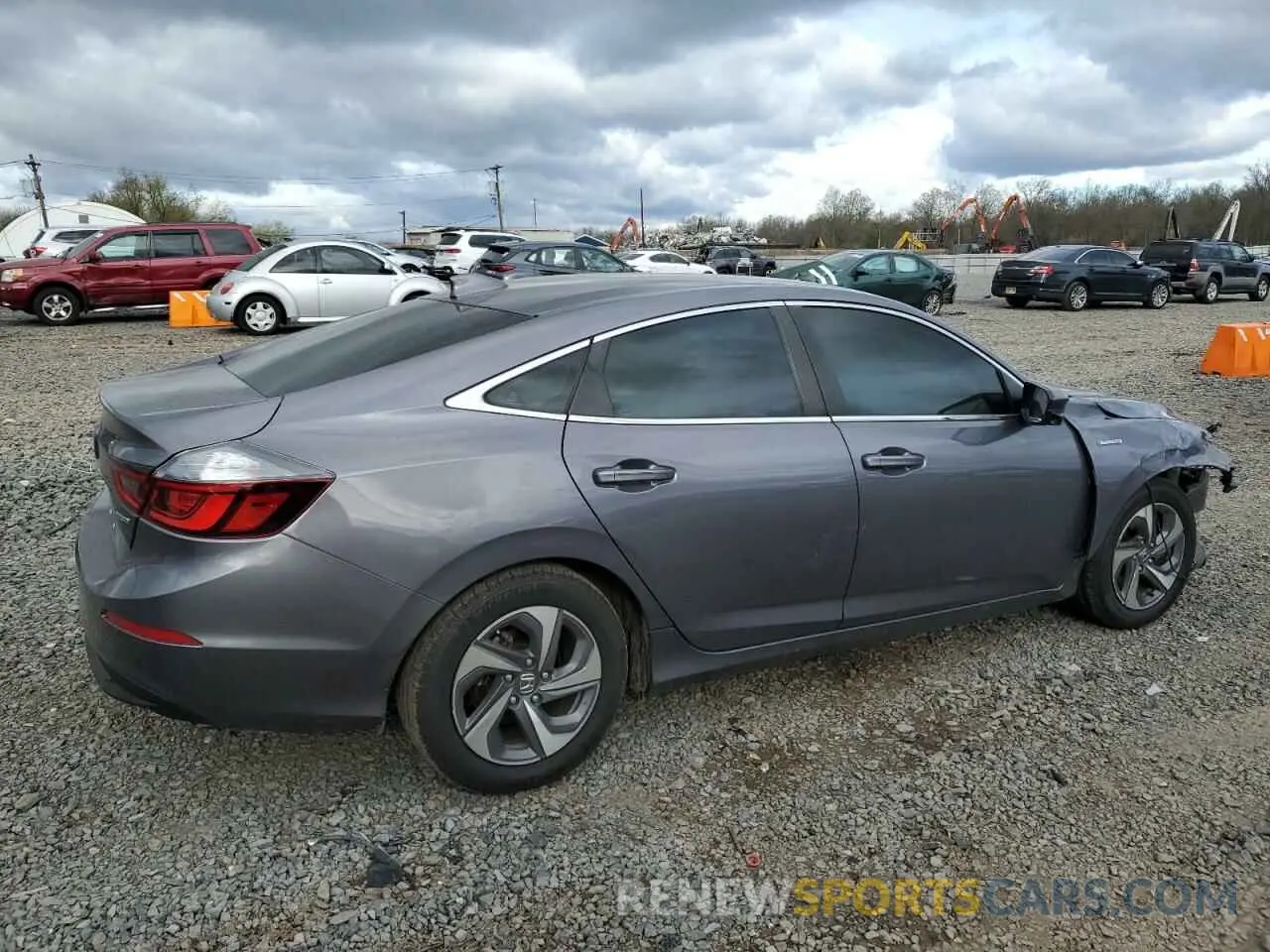 3 Photograph of a damaged car 19XZE4F58KE017755 HONDA INSIGHT 2019
