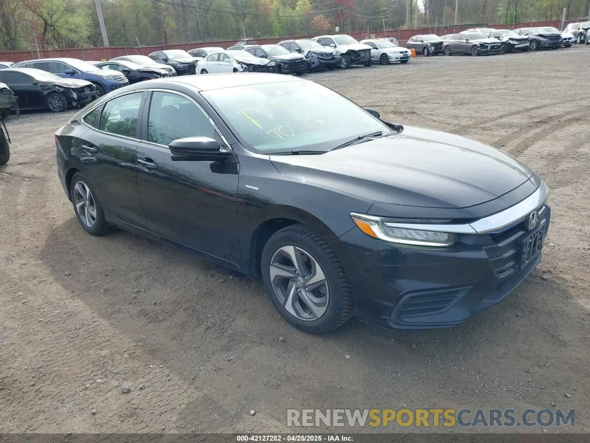 1 Photograph of a damaged car 19XZE4F58KE024446 HONDA INSIGHT 2019