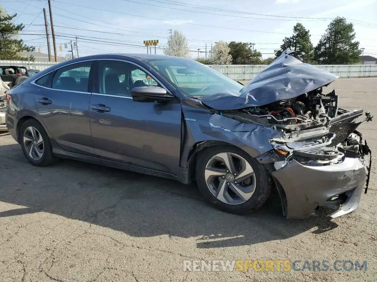 4 Photograph of a damaged car 19XZE4F59KE016100 HONDA INSIGHT 2019