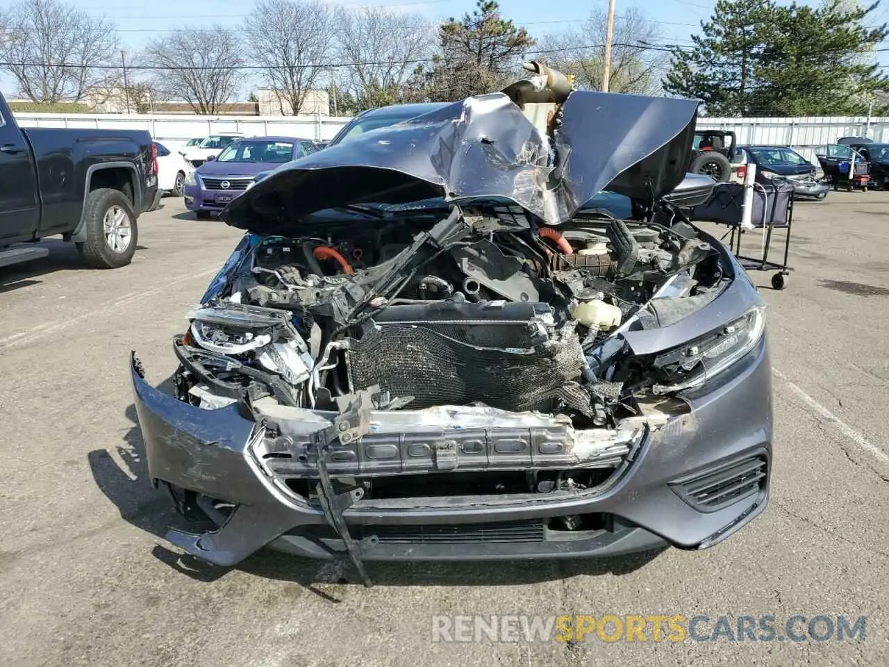 5 Photograph of a damaged car 19XZE4F59KE016100 HONDA INSIGHT 2019