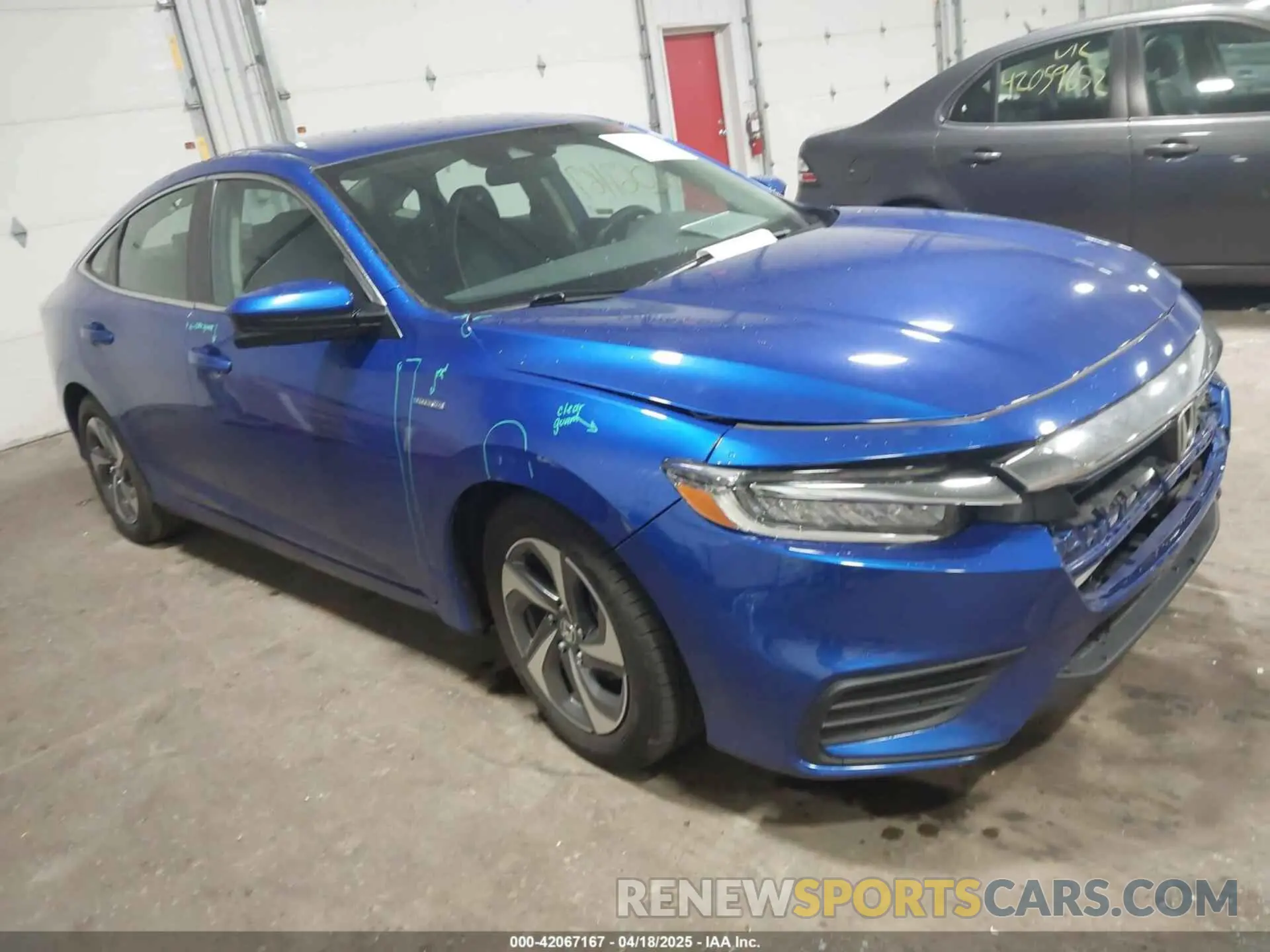 1 Photograph of a damaged car 19XZE4F5XKE013870 HONDA INSIGHT 2019