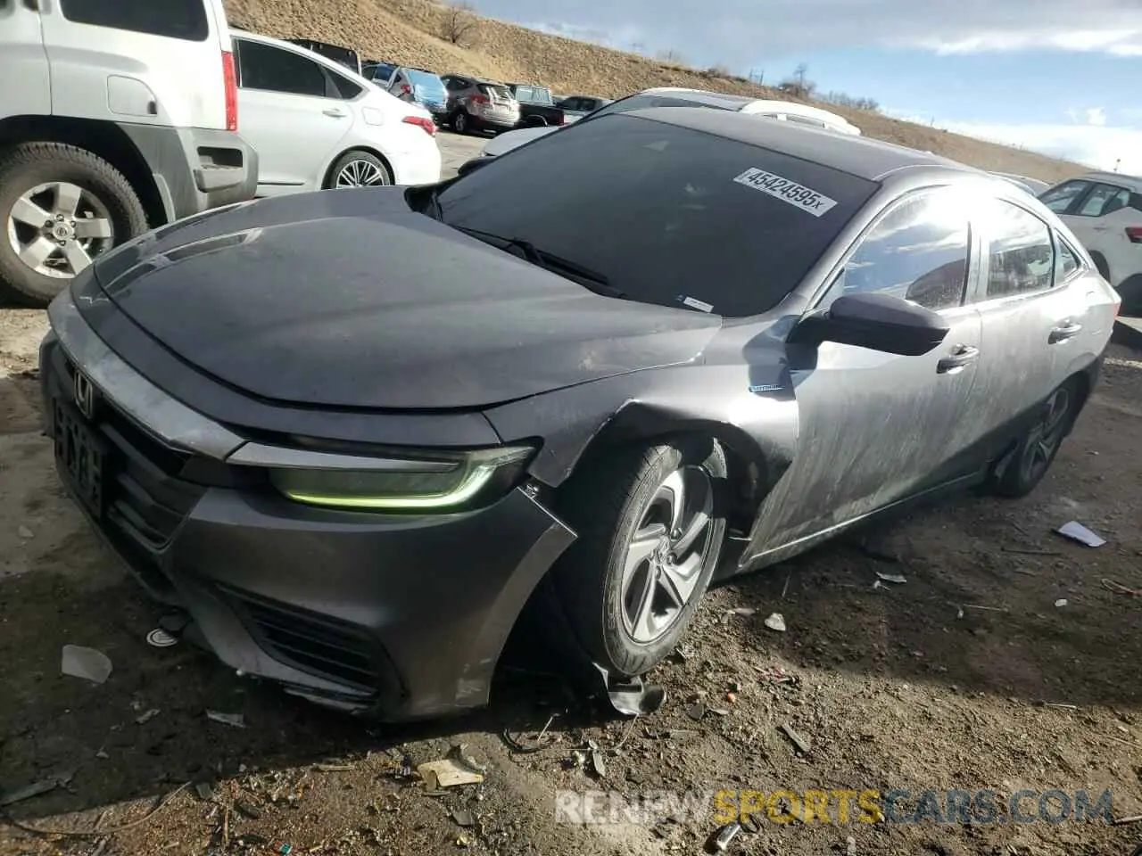 1 Photograph of a damaged car 19XZE4F5XKE031351 HONDA INSIGHT 2019