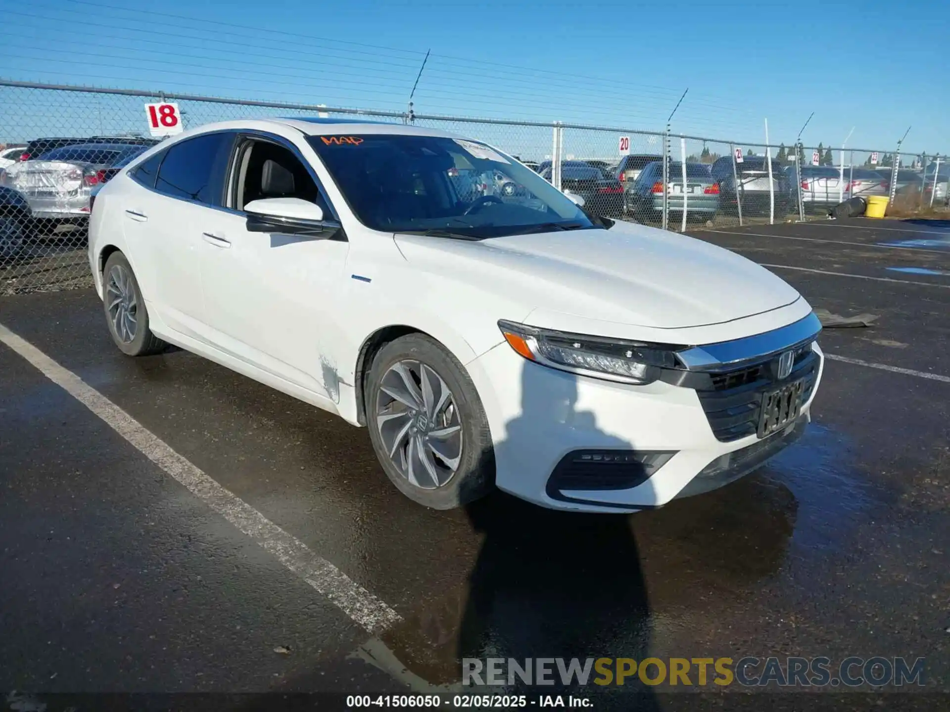 1 Photograph of a damaged car 19XZE4F92KE012764 HONDA INSIGHT 2019