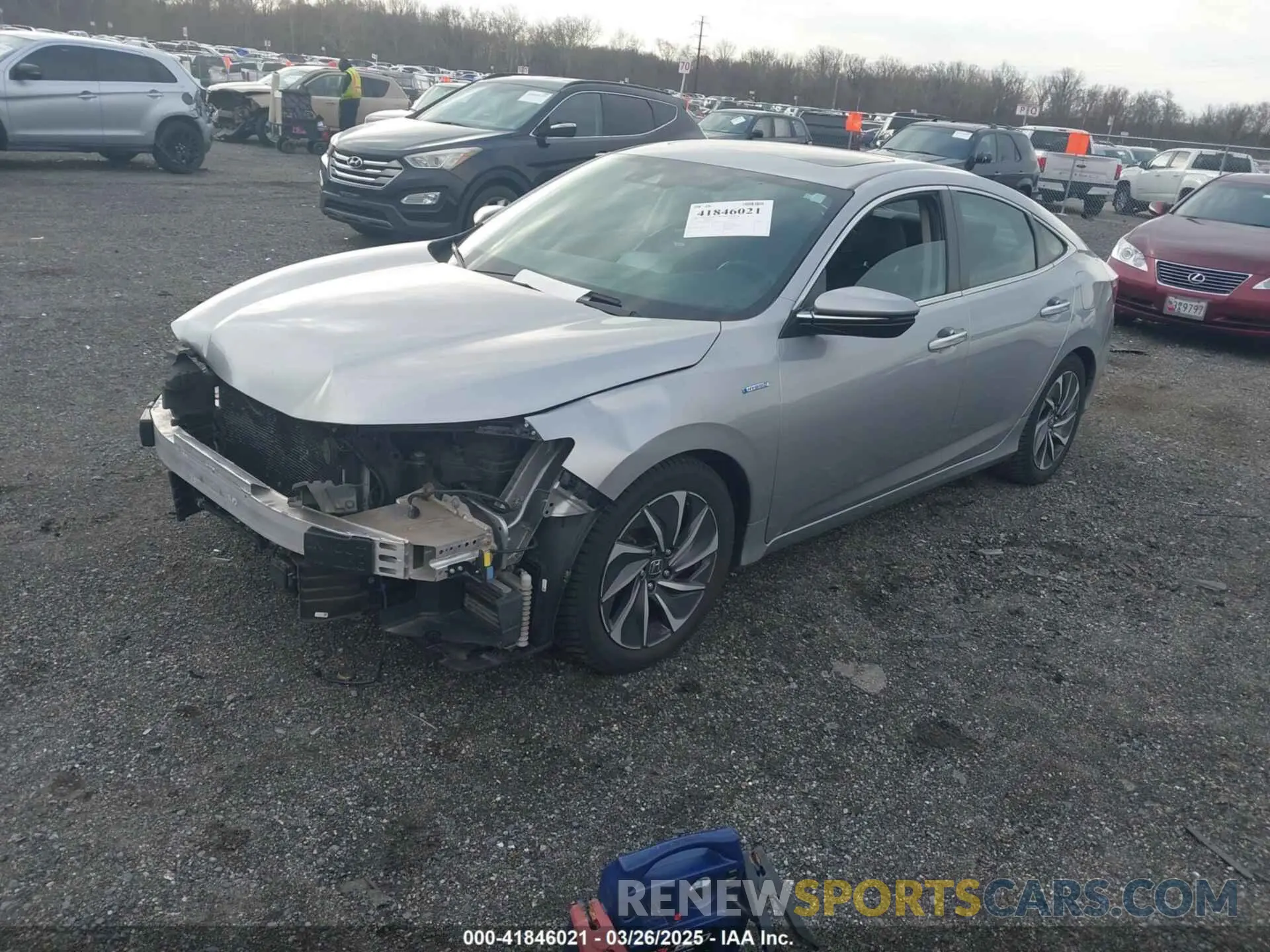 2 Photograph of a damaged car 19XZE4F93KE003037 HONDA INSIGHT 2019