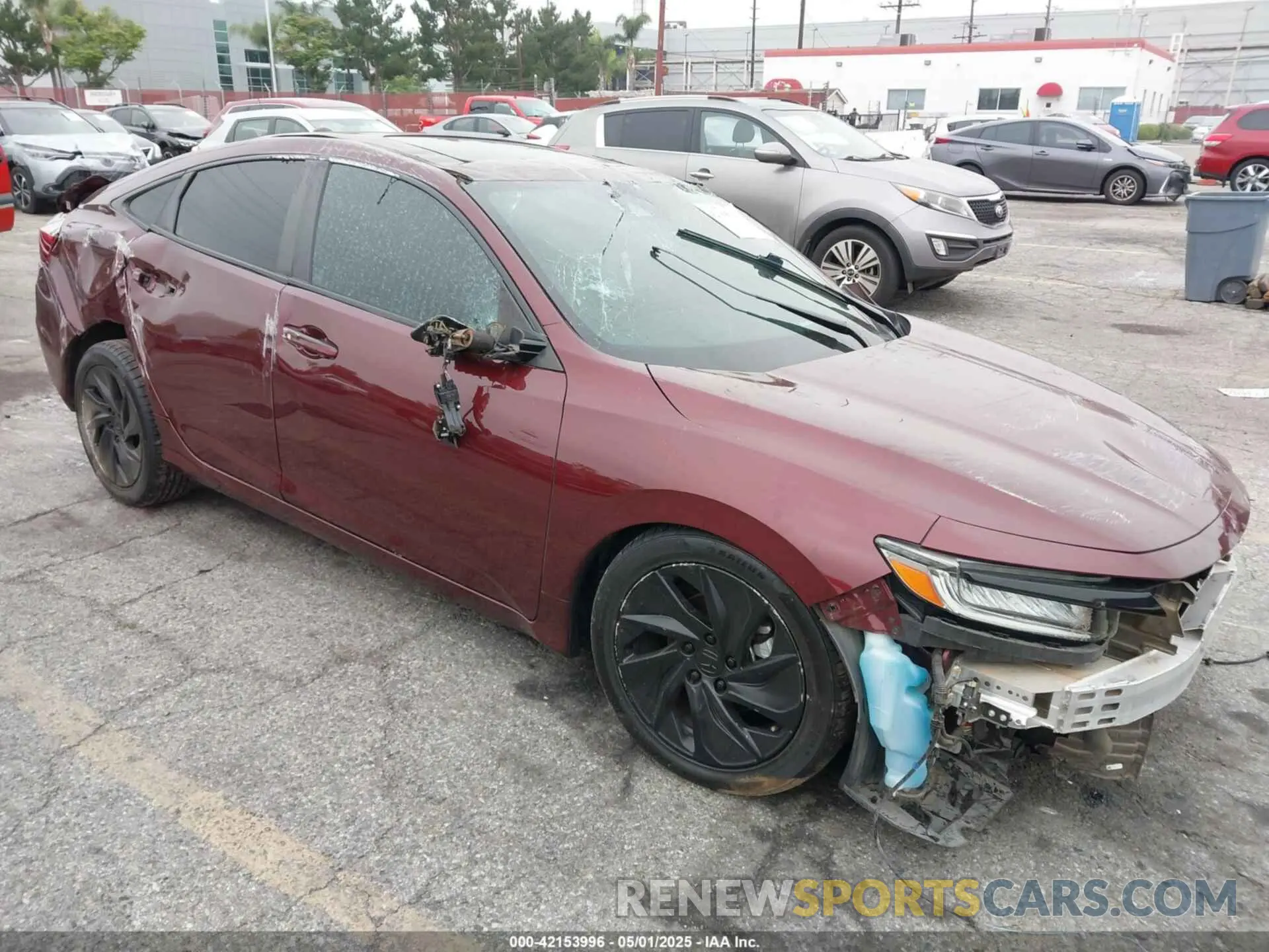 1 Photograph of a damaged car 19XZE4F93KE007802 HONDA INSIGHT 2019