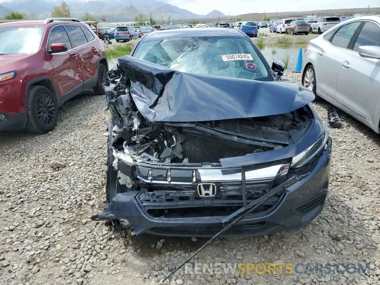 5 Photograph of a damaged car 19XZE4F93KE023398 HONDA INSIGHT 2019