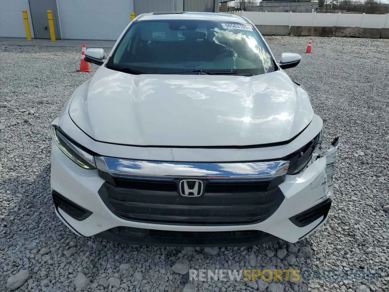 5 Photograph of a damaged car 19XZE4F94KE013561 HONDA INSIGHT 2019