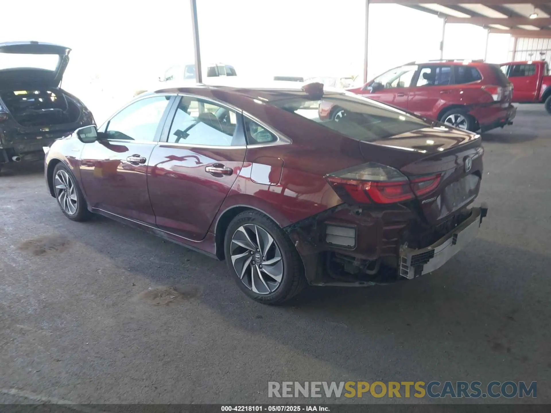 3 Photograph of a damaged car 19XZE4F94KE014483 HONDA INSIGHT 2019