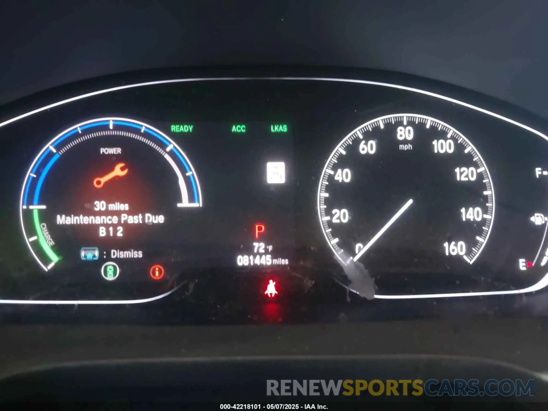 7 Photograph of a damaged car 19XZE4F94KE014483 HONDA INSIGHT 2019