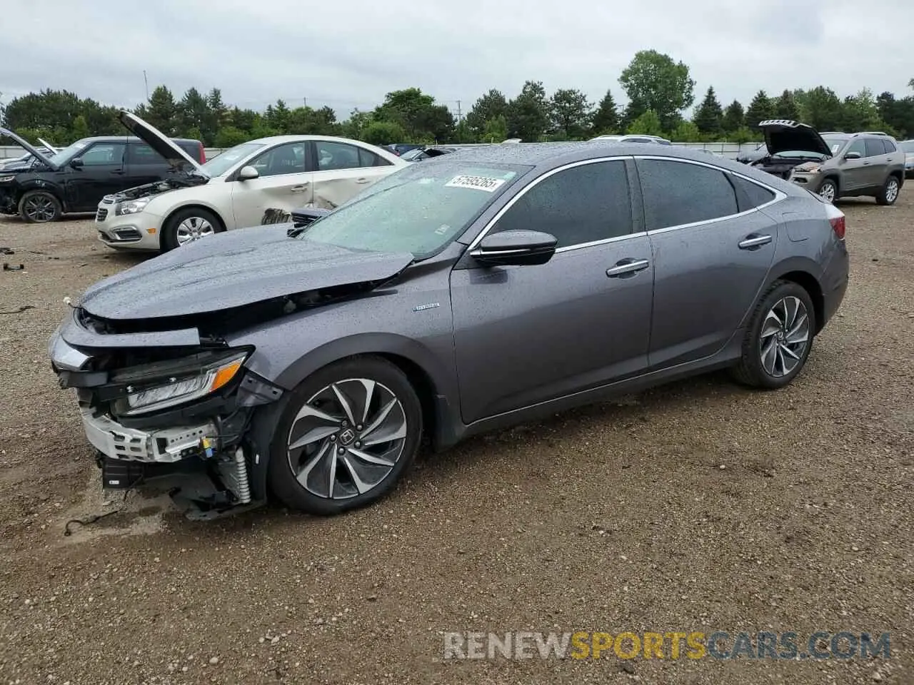 1 Photograph of a damaged car 19XZE4F94KE024088 HONDA INSIGHT 2019