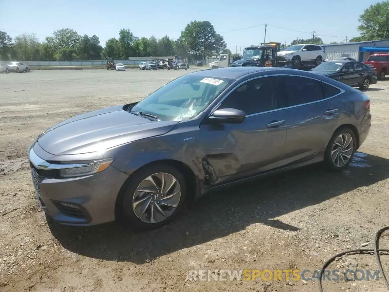 1 Photograph of a damaged car 19XZE4F94KE026861 HONDA INSIGHT 2019