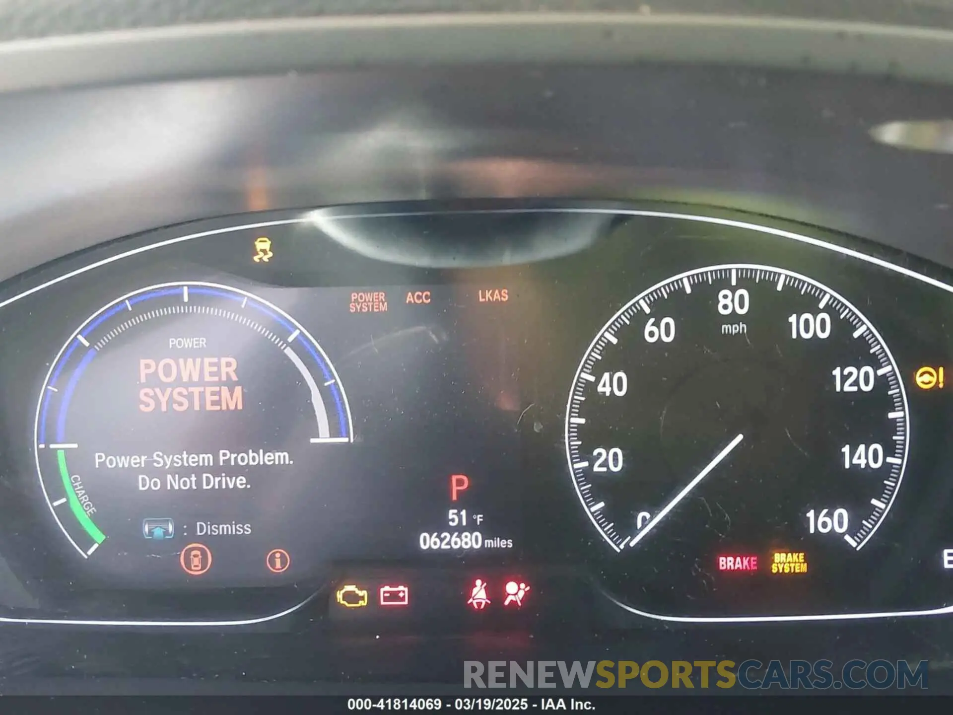 7 Photograph of a damaged car 19XZE4F95KE020308 HONDA INSIGHT 2019