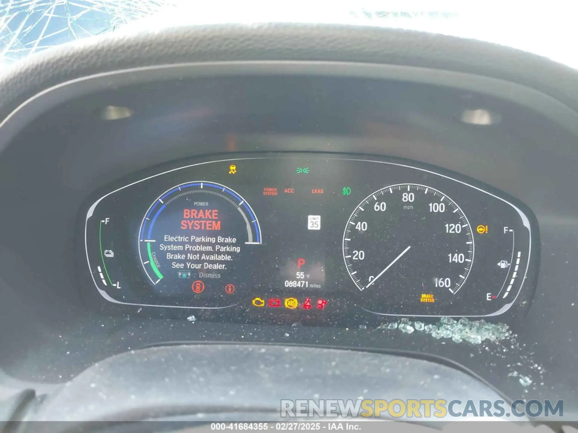 7 Photograph of a damaged car 19XZE4F97KE019824 HONDA INSIGHT 2019
