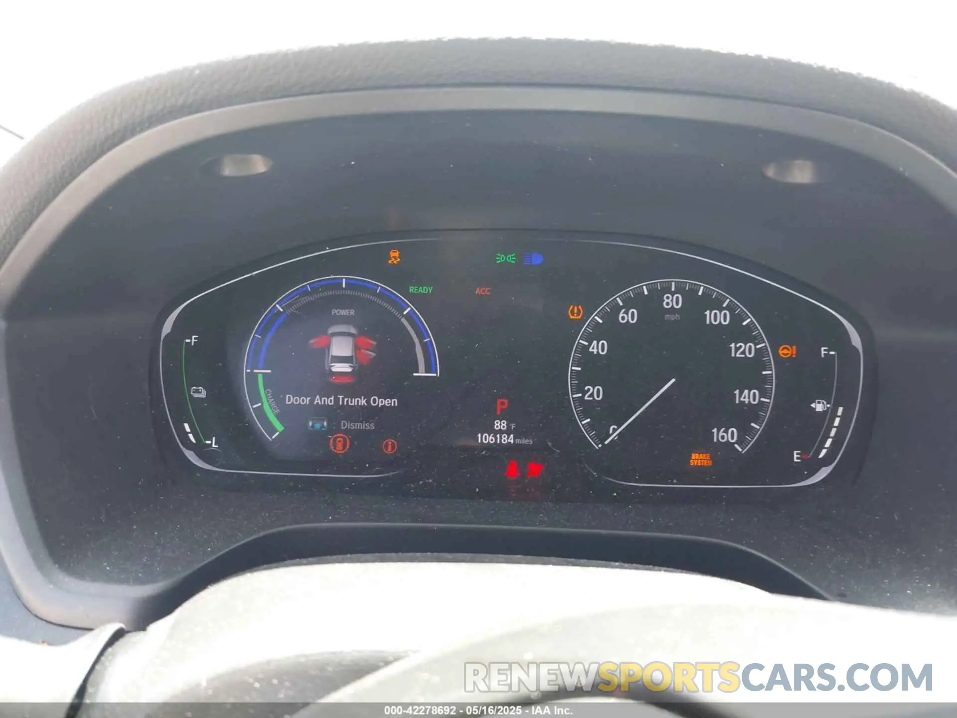 7 Photograph of a damaged car 19XZE4F99KE027245 HONDA INSIGHT 2019