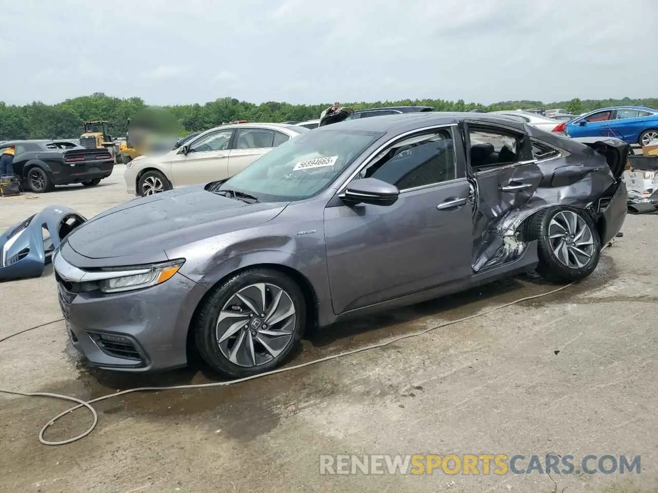 1 Photograph of a damaged car 19XZE4F9XKE020742 HONDA INSIGHT 2019