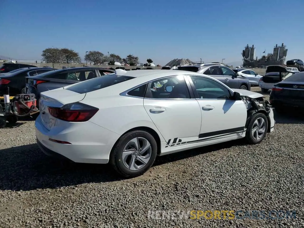 3 Photograph of a damaged car 19XZE4F50LE013278 HONDA INSIGHT 2020