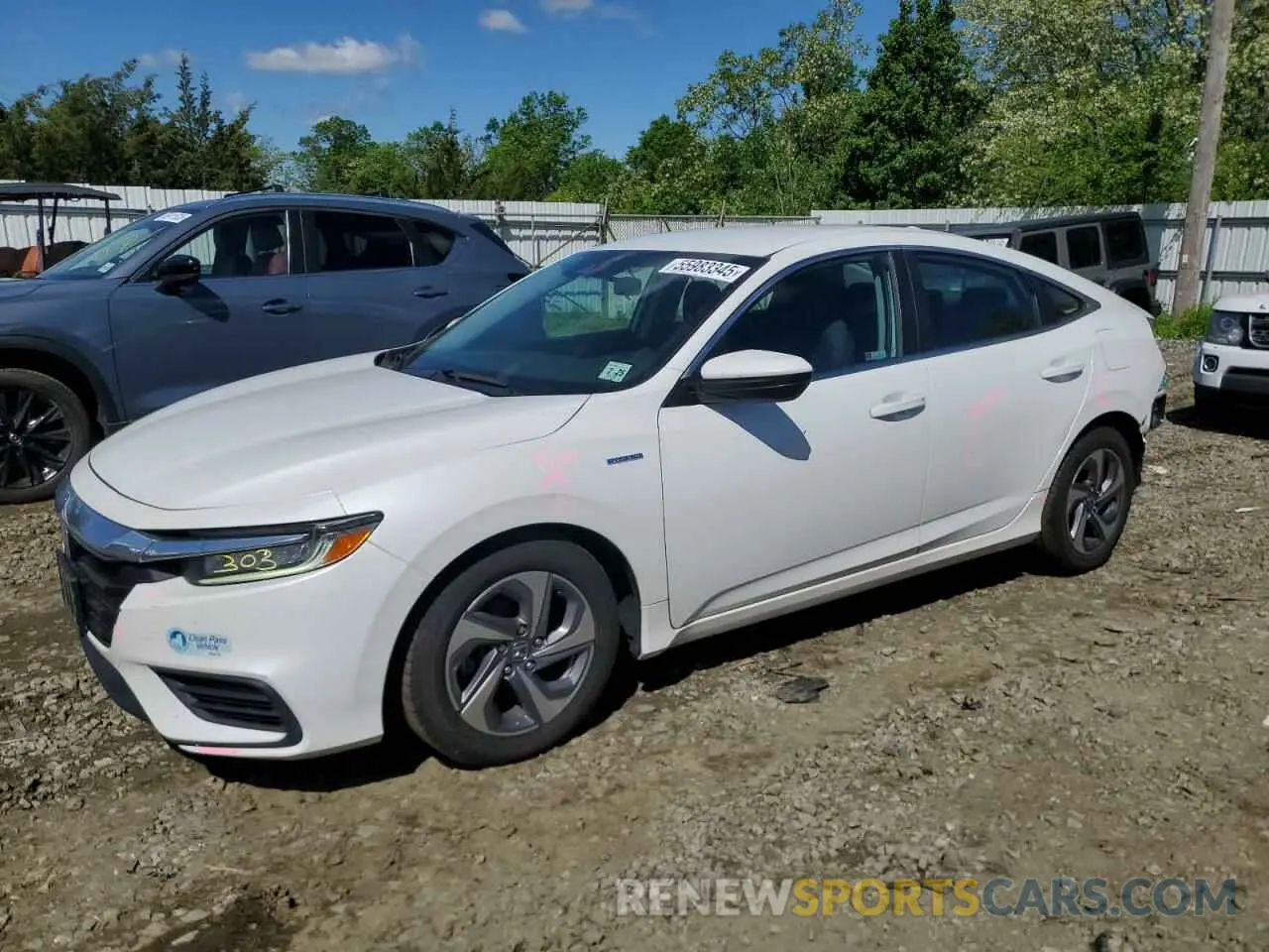 1 Photograph of a damaged car 19XZE4F51LE008820 HONDA INSIGHT 2020