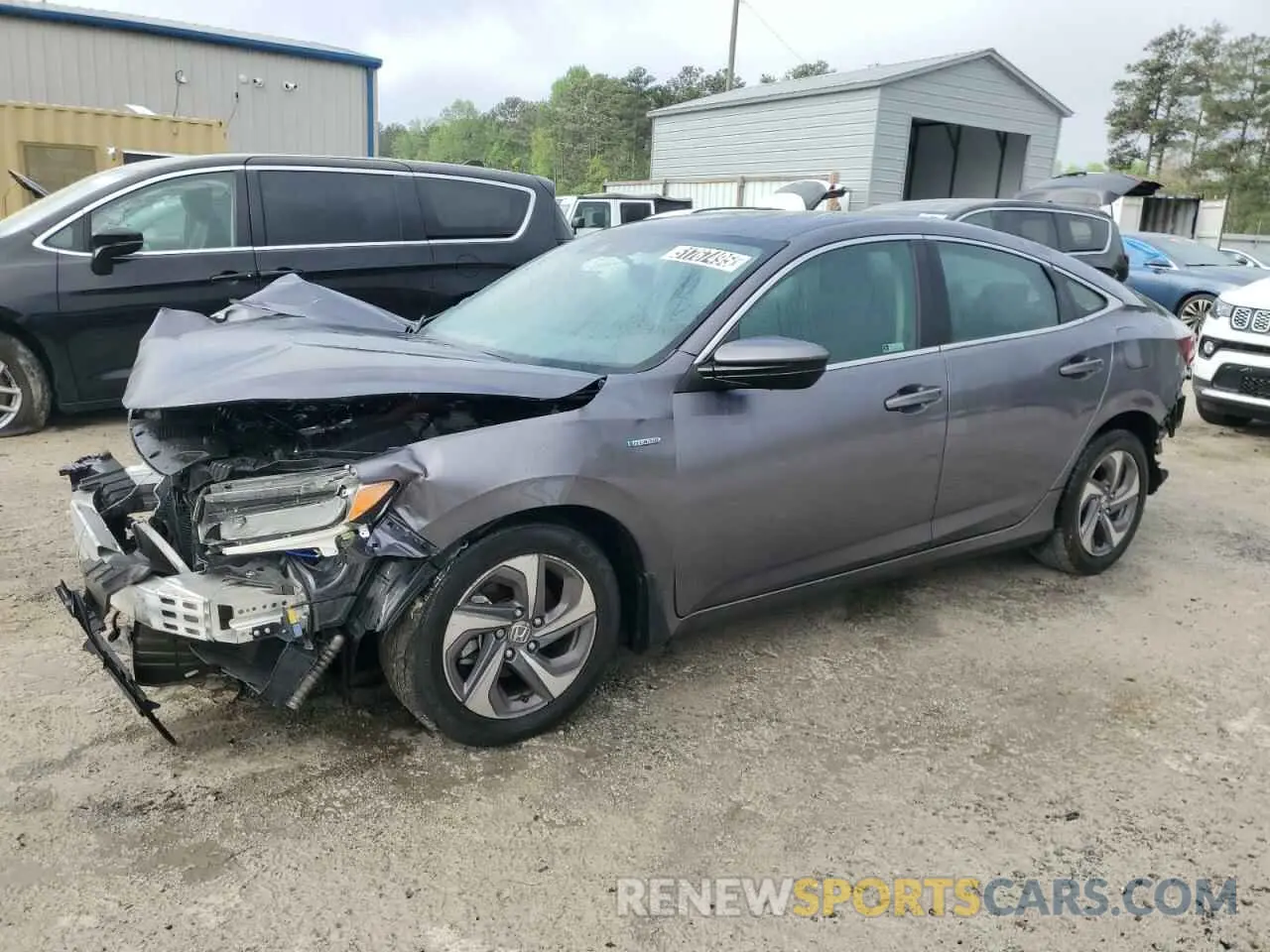 1 Photograph of a damaged car 19XZE4F53LE014764 HONDA INSIGHT 2020