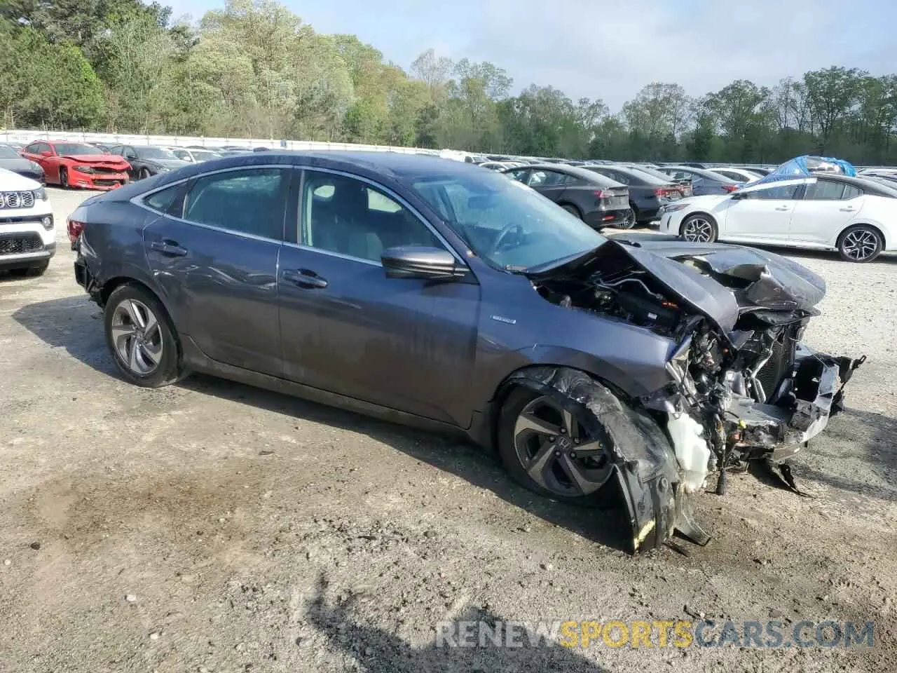 4 Photograph of a damaged car 19XZE4F53LE014764 HONDA INSIGHT 2020