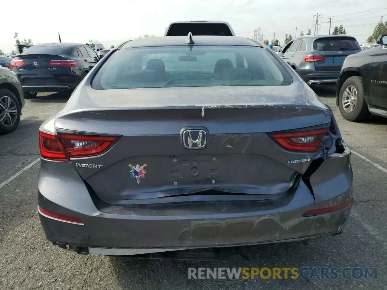 6 Photograph of a damaged car 19XZE4F54LE007306 HONDA INSIGHT 2020