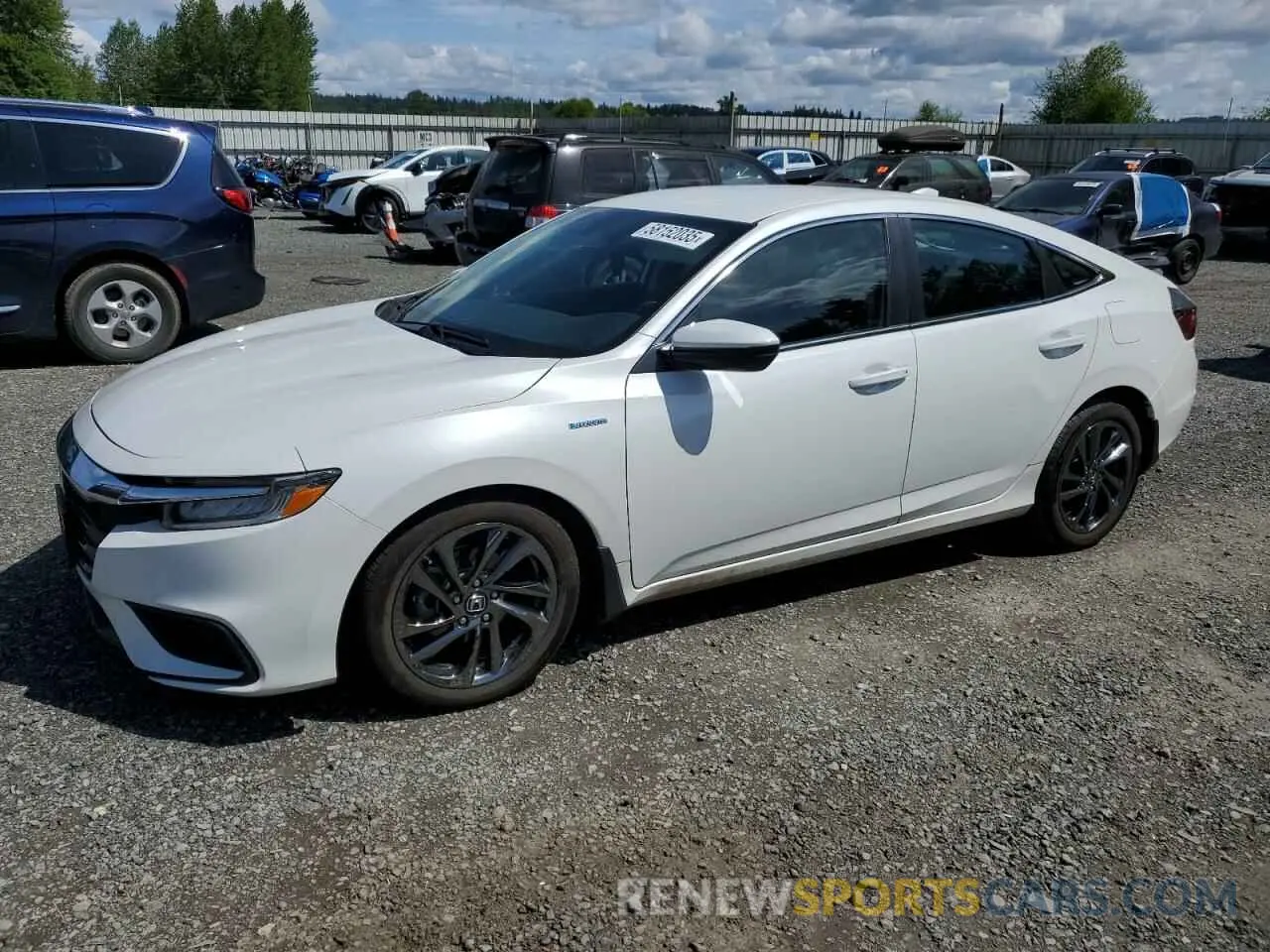 1 Photograph of a damaged car 19XZE4F59LE006412 HONDA INSIGHT 2020