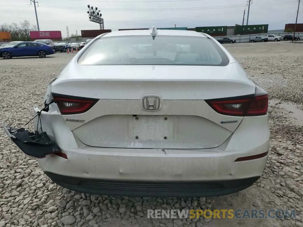 6 Photograph of a damaged car 19XZE4F59LE011321 HONDA INSIGHT 2020