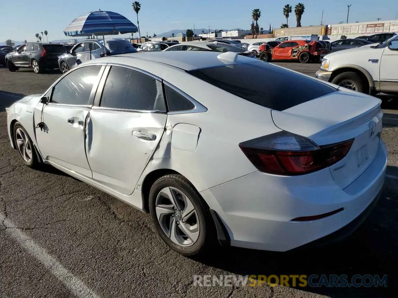 2 Photograph of a damaged car 19XZE4F5XLE003938 HONDA INSIGHT 2020