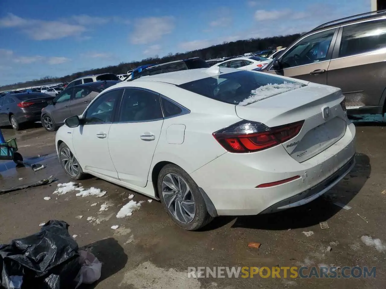 2 Photograph of a damaged car 19XZE4F93LE002908 HONDA INSIGHT 2020