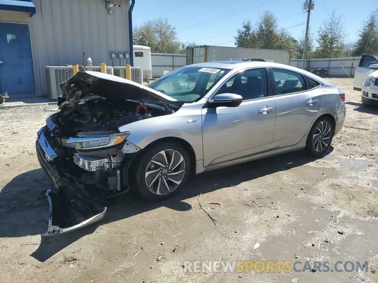 1 Photograph of a damaged car 19XZE4F93LE007106 HONDA INSIGHT 2020