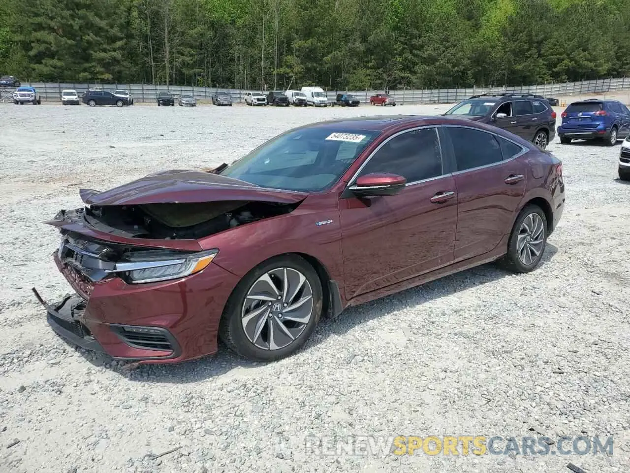1 Photograph of a damaged car 19XZE4F94LE007065 HONDA INSIGHT 2020