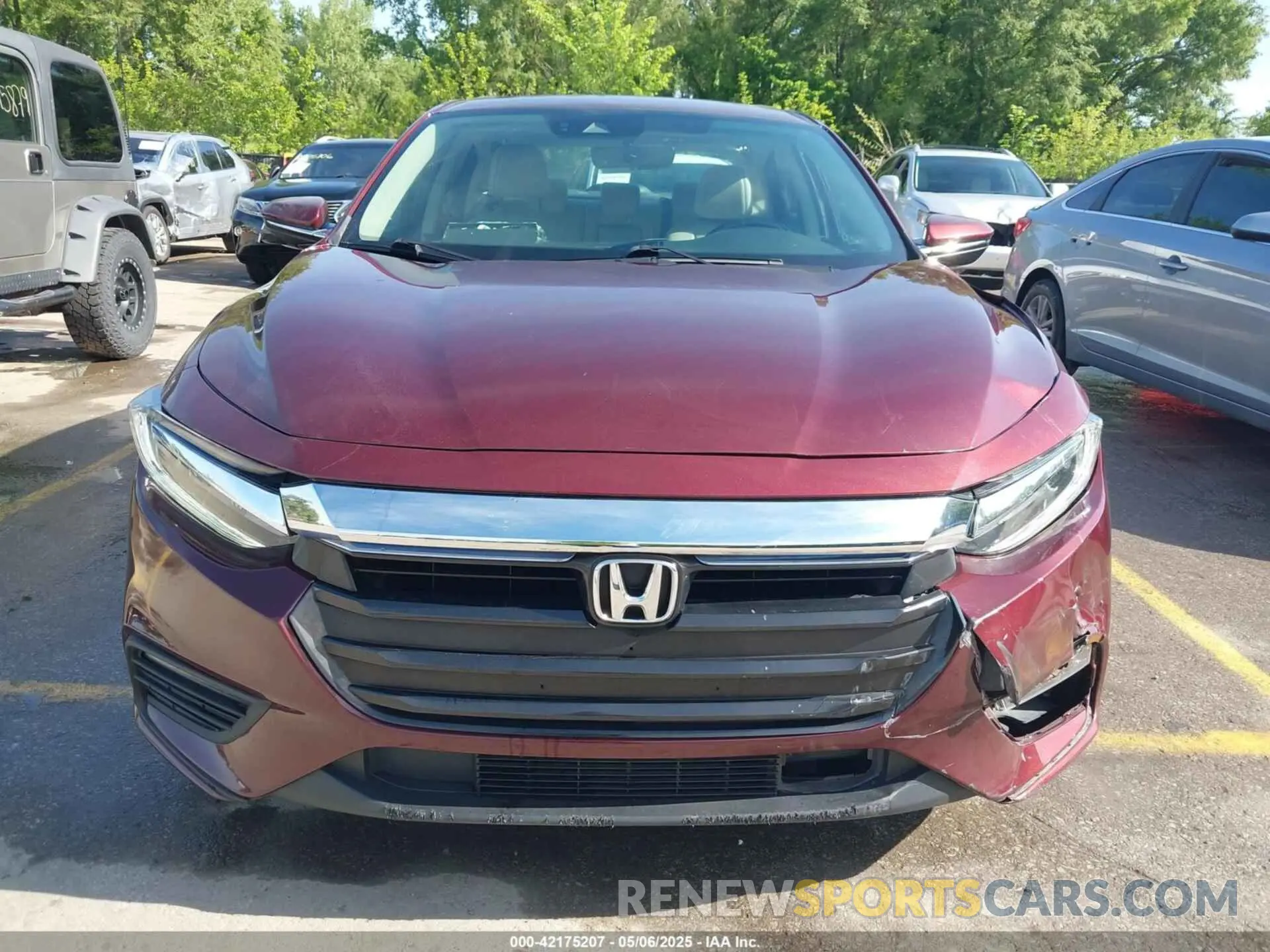 6 Photograph of a damaged car 19XZE4F95LE011531 HONDA INSIGHT 2020