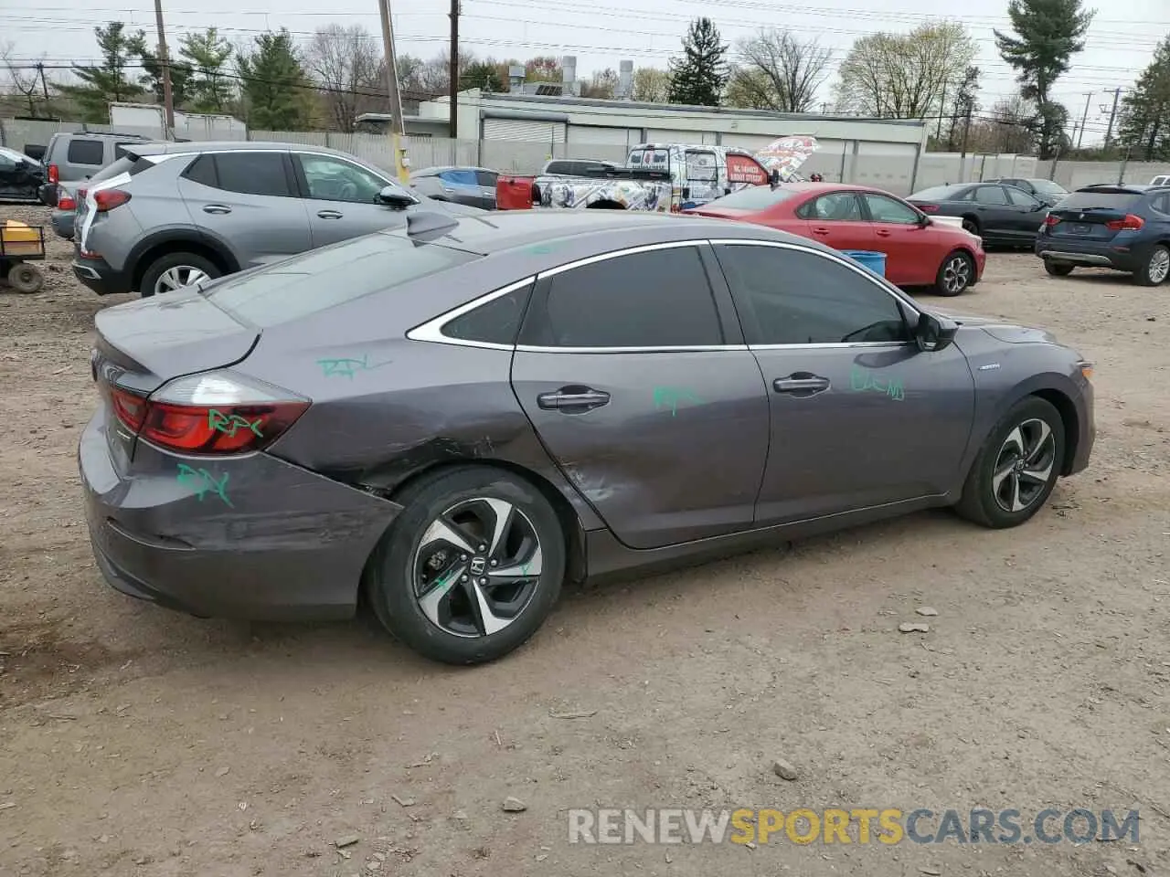 3 Photograph of a damaged car 19XZE4F52ME010593 HONDA INSIGHT 2021