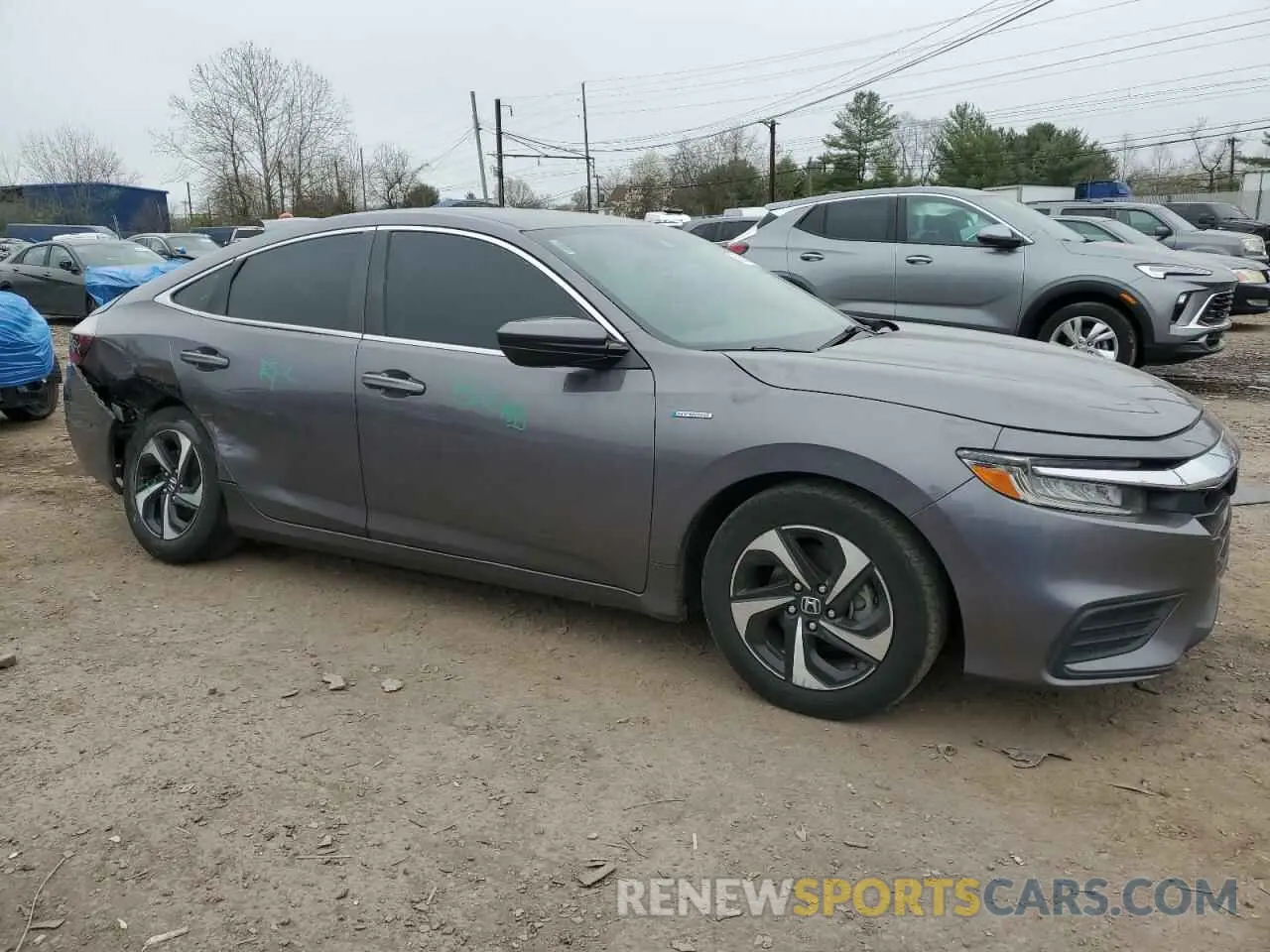 4 Photograph of a damaged car 19XZE4F52ME010593 HONDA INSIGHT 2021