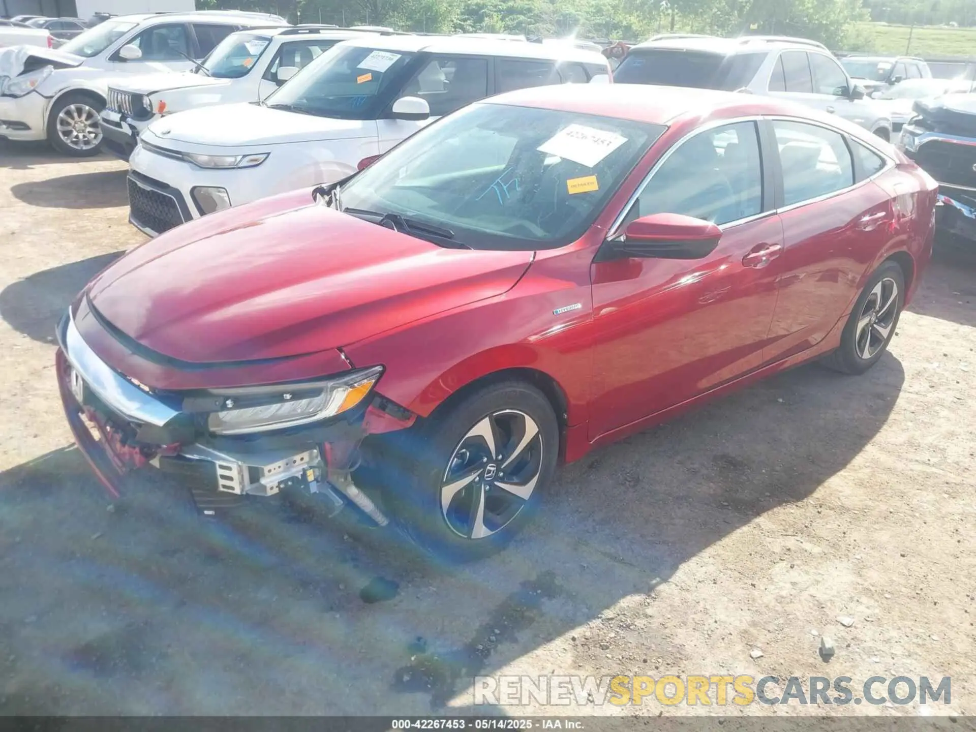 2 Photograph of a damaged car 19XZE4F54ME003855 HONDA INSIGHT 2021