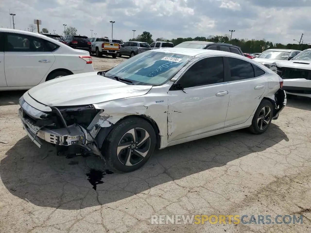 1 Photograph of a damaged car 19XZE4F54ME003936 HONDA INSIGHT 2021